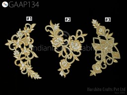1 Pc Rhinestone Patches DIY Crafting Decorative Indian Handmade Dresses Patches Christmas Home Decor Sewing Supply Embellishments Appliques