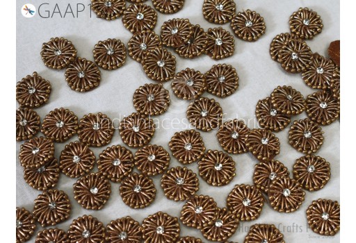 50 Tiny Zardozi Appliques Patch Rhinestone Decorative Sewing Accessory Indian Small  Craft Headband Scrap Booking Decor Beaded Applique