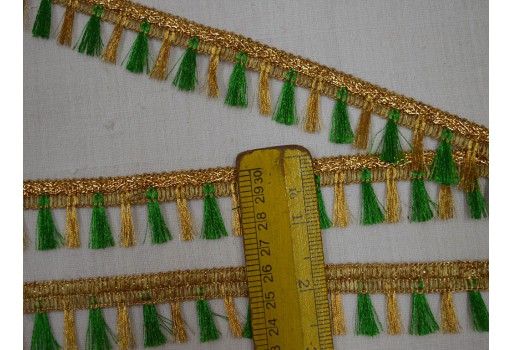 9 Yard Indian doll making Fringe Trim Home Décor Curtains Wedding Dress Eyelash Lace clothing accessories Sewing Saree Trimming Holiday DIY Crafting Border Tapes 