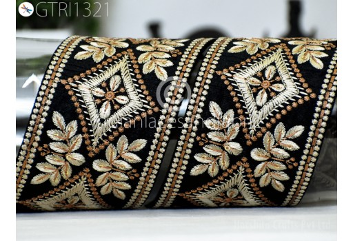 9 Yard Indian Trim Embroidered Embellishment Decor Sari Border Embroidery Saree Ribbon Cushions Home Décor Sewing Clothing Costumes Trimmings