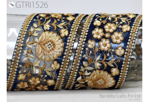 9 Yard Embroidery Indian Trim Embroidered Saree Ribbon Cushions Sewing Crafting Embellishments Sari Embroidery Trimmings Border Curtain Home Décor