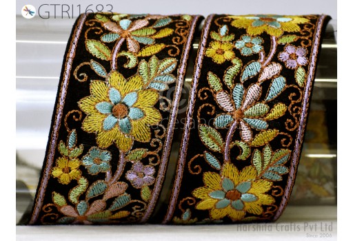 9 Yard Indian Embellishment Embroidered Fabric Trim Saree Ribbon Crafting Sewing Embroidery Border Wedding Dress Trimmings Cushion Covers