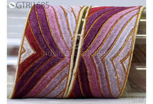 9 Yard Indian Ribbon Trim Dress Sari Border DIY Crafting Sewing Fabric Embroidered Decorative Costumes Cushion Curtain Home Decor Trimming