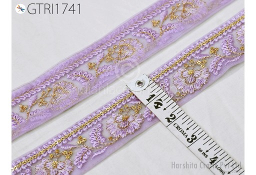 9 Yard Embroidered Fabric Trim Embellishment Sari Ribbons Sewing DIY Crafting Border Indian Embroidery Trimmings Cushions Laces Home Decor