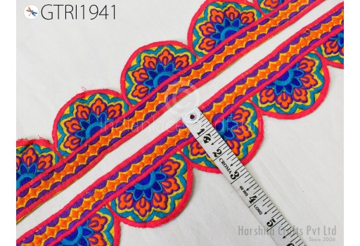 9 Yard Embroidery Fabric Trim Dresses DIY Crafting Indian Embroidered Decorative Laces Sari Border Saree Ribbon Sewing Curtain Home Decor