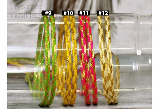 9 Yard Gold Twisted wedding Braided Edge Piping Cord Trim dresses Upholstery Edging lace Decorative Embellishment Sewing Trimming home décor Indian sewing costume Crafting Tapes