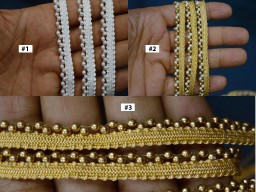 9 yard blouse Piping Cording Beaded Decor curtain Sewing Womens Dresses Indian beads Card making Trim Decorative Beads Lace Embellished dupatta border Bridal lehenga trimming 