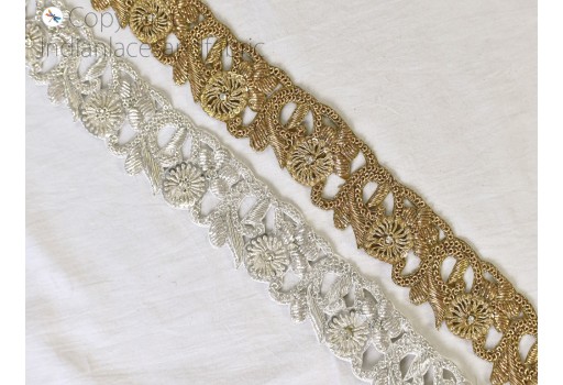 9 Yard zardozi trim home decor wedding dress laces decorative crafting sewing sari ribbon accessories table making trimming Indian Bridal Belt Sashes border Lehenga accessories