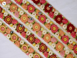 9 Yard Yellow Embroidered Indian Dress Trim Sari Sewing Accessories Curtains Tape Embroidery Decorative Crafting Border Wedding Saree Ribbon Home Décor Sewing Trimming