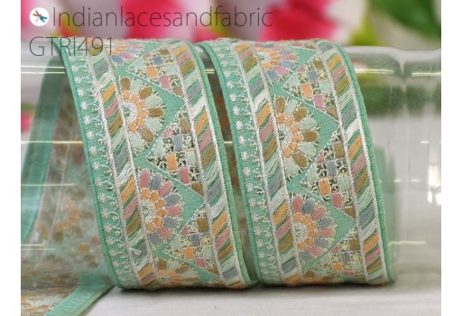 9 Yard clothing bridal belt lace home decorative Indian Embroidery Trim Dress Embellishment hat making Saree Ribbon Sewing Embroidered Crafting Border Costume table runner Cushion Covers Trimmings