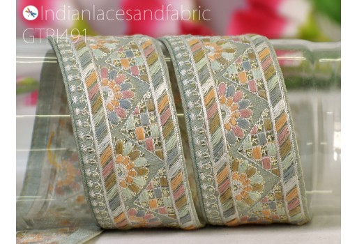 9 Yard clothing bridal belt lace home decorative Indian Embroidery Trim Dress Embellishment hat making Saree Ribbon Sewing Embroidered Crafting Border Costume table runner Cushion Covers Trimmings
