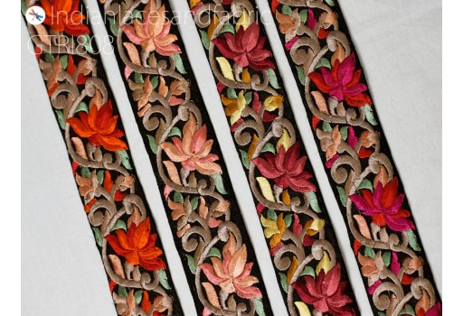 9 Yard Embroidery Fabric Trim Embellishment Bridal Belt Shoe Making Embroidered Cushion Covers Ribbon Sewing Crafting Border Indian Home Décor Wedding Dress Lace
