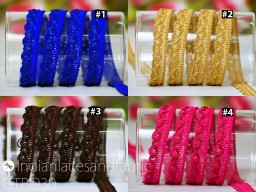 4 Yard Braided Edging Trim Gift Wrapping Ribbon Indian Decorative Tape Crafting Sewing Embellishments Lampshade Lace Cushion Cover Trimmings