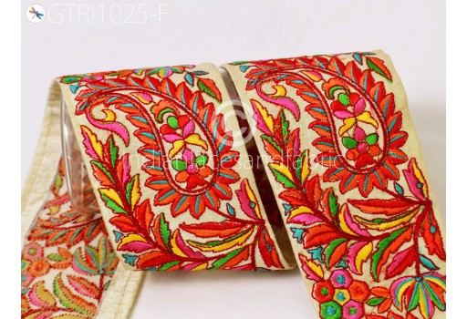 9 yard embroidered paisley laces wedding gown border doll making costume tape garment accessories festive sari ribbon sewing beach bags table runner trimmings 