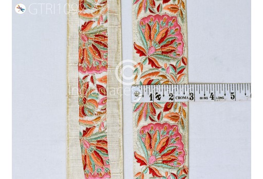 9 Yard DIY Crafting Indian Embroidered Decorative Fabric Trim Dresses Making Laces Festival Sari Border Saree Ribbon Sewing Curtains Home Decor Garment Accessories
