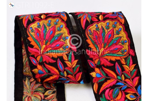 DIY Crafting Indian Embroidered Decorative Fabric Trim By The Yard Laces Sari Border Saree Ribbon Sewing Curtains Home Decor Accessories