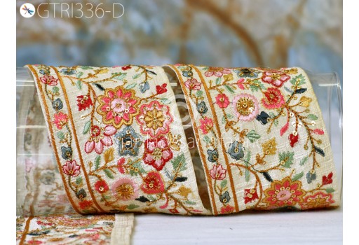 9 yard Indian trims sewing accessories cushions tapes home decor ribbon cushion cover tape sari border embroidered saree trim curtains floral trimmings