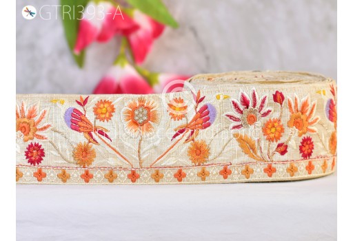 9 Yard Indian embellishment dresses laces embroidered wedding trimmings embroidery saree ribbon cushions home décor sewing border Decorated costume tape garment accessories