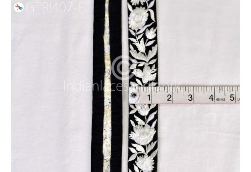 9 yard floral Indian beach bag trim embroidery saree ribbon embroidered cushions cover border home décor sewing crafting table runner trimmings clothing accessories 