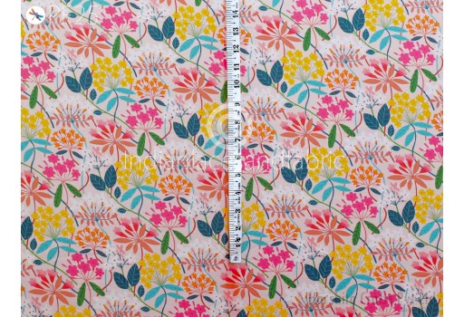 Printed Georgette fabric By Yard Soft Flowy Floral Indian Summer Dress Shirt Comfortable Clothing Party Costumes Drapery Sewing Crafting Saree Material