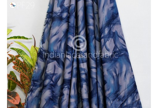 Indian Modal Satin Fabric by The Yard Soft Printed Fabric Women Flowy Summer Dresses Shirt Clothing Wedding Costumes Drapery Sewing Crafting Saree Material
