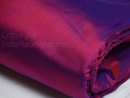 80gsm Iridescent Indian Pure Silk Fabric by the yard Light Weight Soft Silk Curtains Scarf Costume Apparel Wedding Evening Dresses Dolls Cushion Cover Home Furnishing