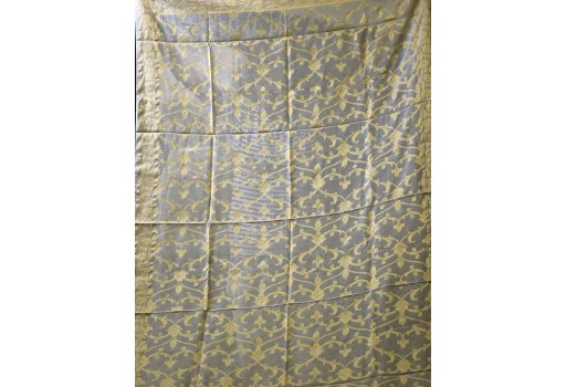 Dyeable Indian Wedding Ivory Gold Chanderi Cotton Dupatta Bridesmaid Evening Scarves Boho Women Stole Gifts for Christmas Fashion Accessory