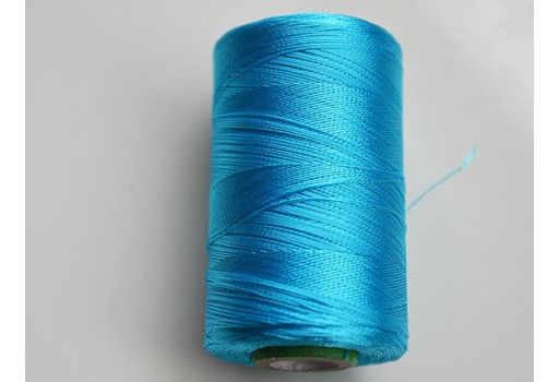 Embroidery and Jewelry Making 2 Rolls, Turquoise Color Embroiderymaterial Art Silk Threads for Craft