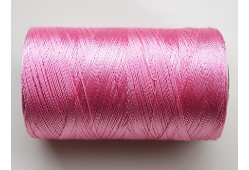 Pink Flamingo Silk Thread Spool Art Silk Thread Hand And Machine Embroidery Thread
