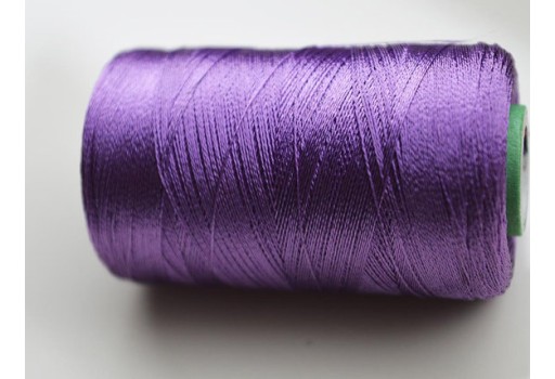 Dark Lavender Silk Thread Spool Art Silk Thread Hand And Machine Embroidery Thread