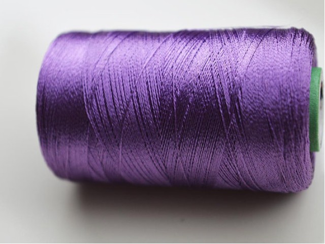 Dark Lavender Silk Thread Spool Art Silk Thread Hand And Machine Embroidery Thread