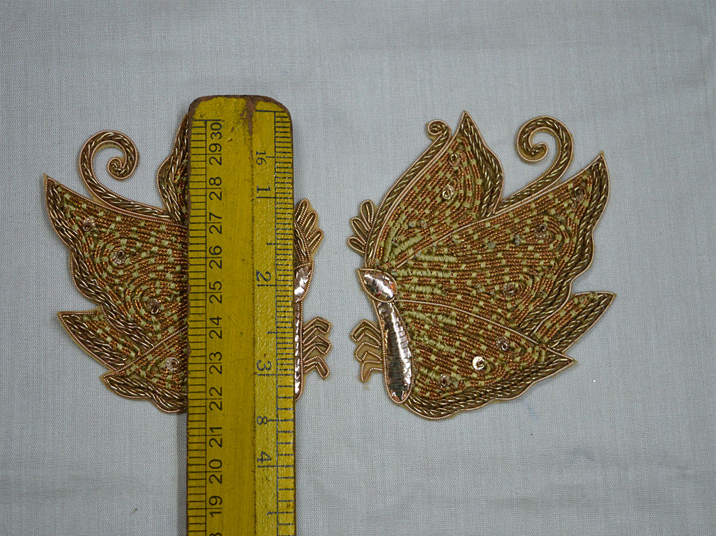 Bead & Sequin Patch: Patches Trimmings from India, SKU 00068150 at $26 —  Buy Luxury Fabrics Online