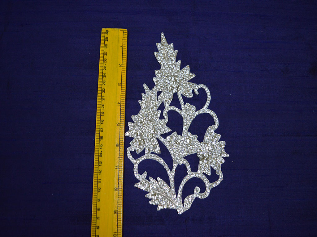 Wreath brocade applique, Decoration applique, Needlepoint applique, Garment  Accessories, Indian appliqué