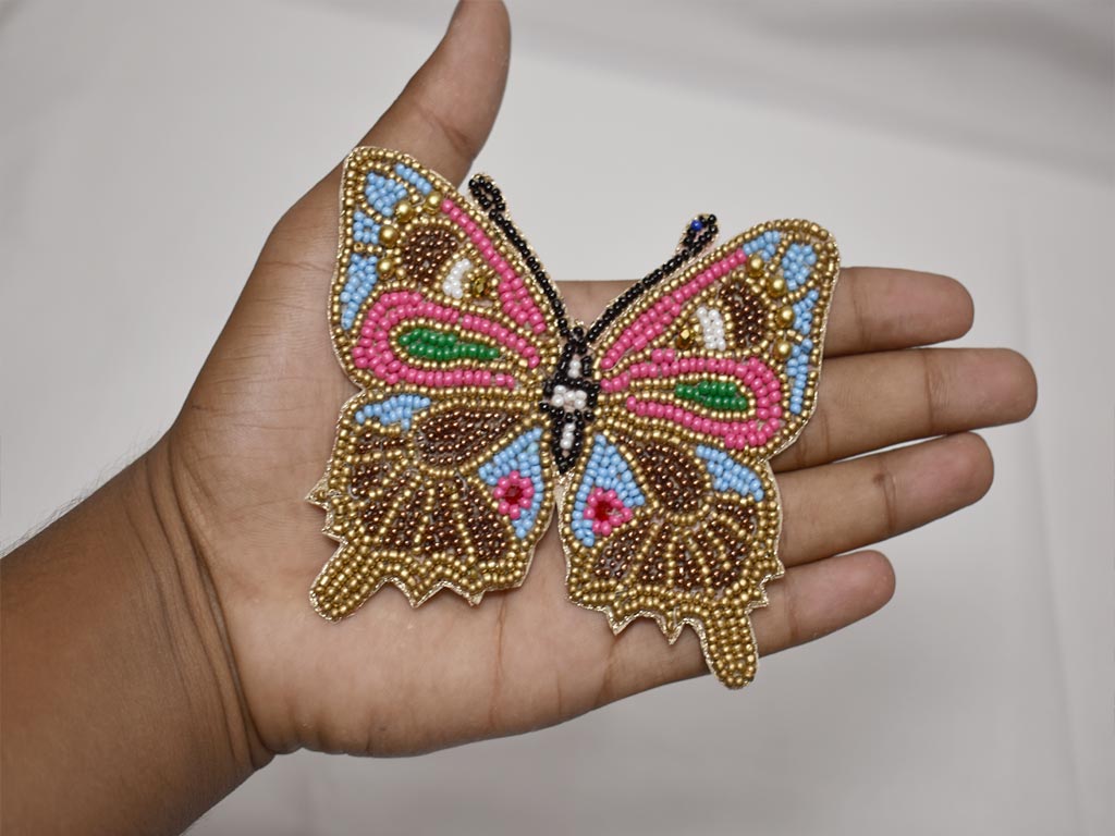 Buy Multicolor Butterfly Embroidery Patch Appliques Online - 360 Digitizing  - Embroidery Designs