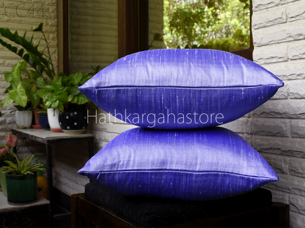 Lavender Dupioni Silk Cushion Cover Handmade Throw Pillow Home Decor Pure  Silk Lumbar Pillowcases House Warming