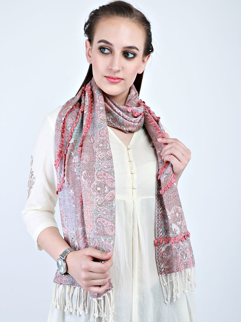 Indian Long Rayon Silk Scarves Multi Color Paisley Print Women Girls Wrap Scarf 