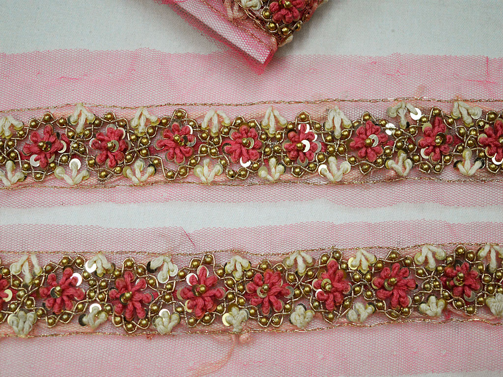 Make beautiful festive wear using our decorative trims and border