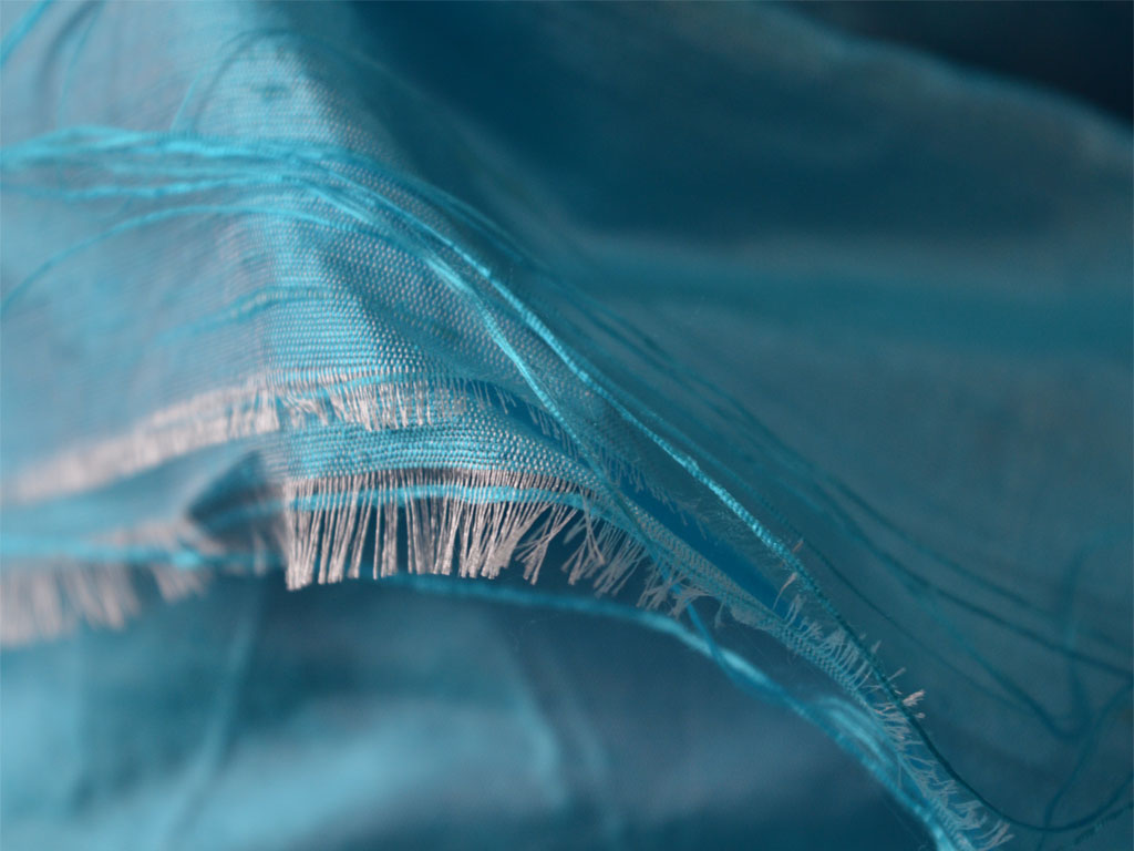 Varanasi' Dupioni Silk Fabric (Teal Blue)