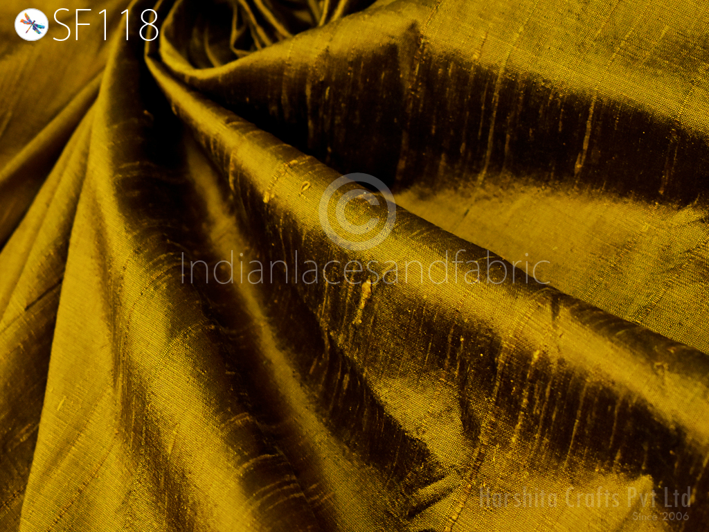 Gold Pure Silk Fabric