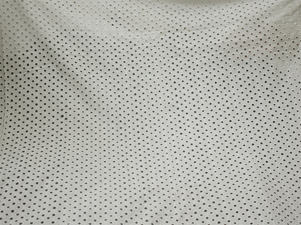 VU100 Scalloped Eyelet Lace Trim White, 4 Inch Wide 5 Yard Cotton Lace Trim  Fabric by The Yard, for Sewing Crafts Dress Tablcloth Blankets : :  Home
