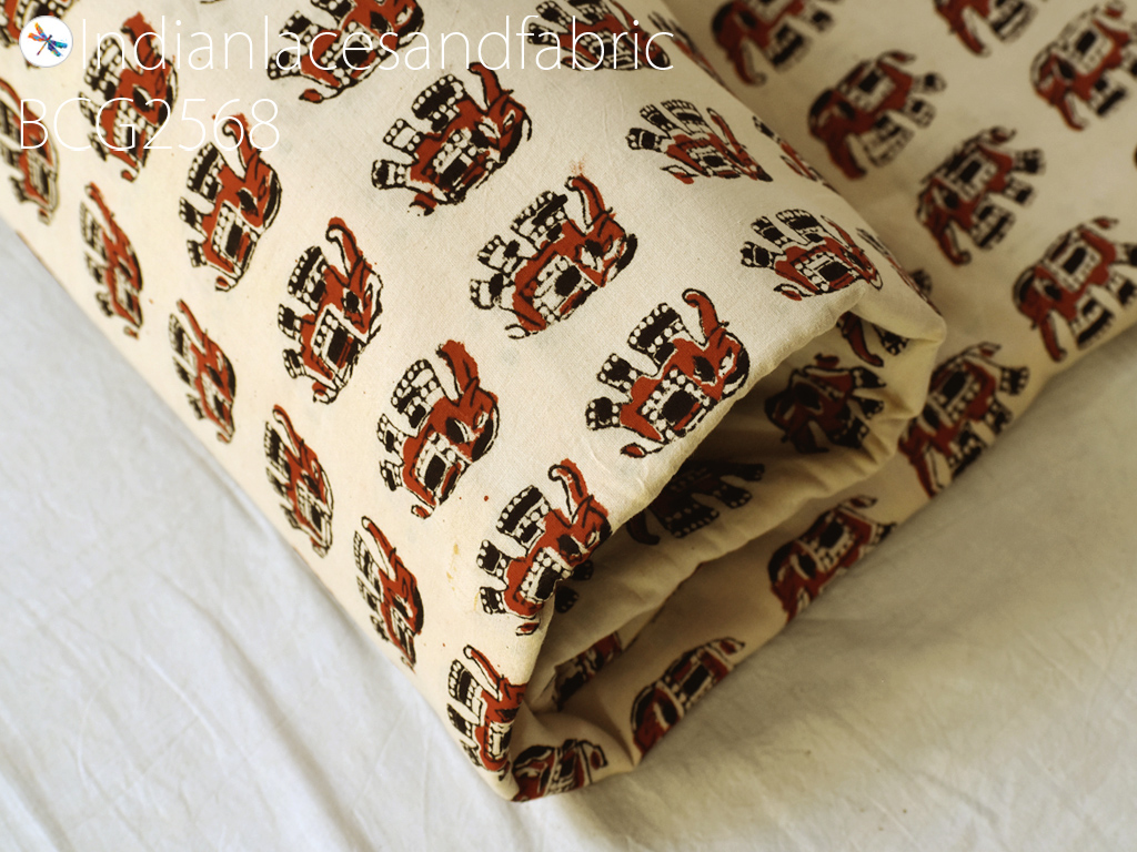 New Tiger Print Fabric, Indian Soft Cotton Fabric by the Yard