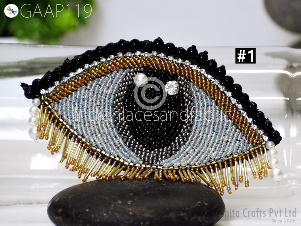 Sequin Eye Patch Clothing, Embroidered Patches Evil Eye