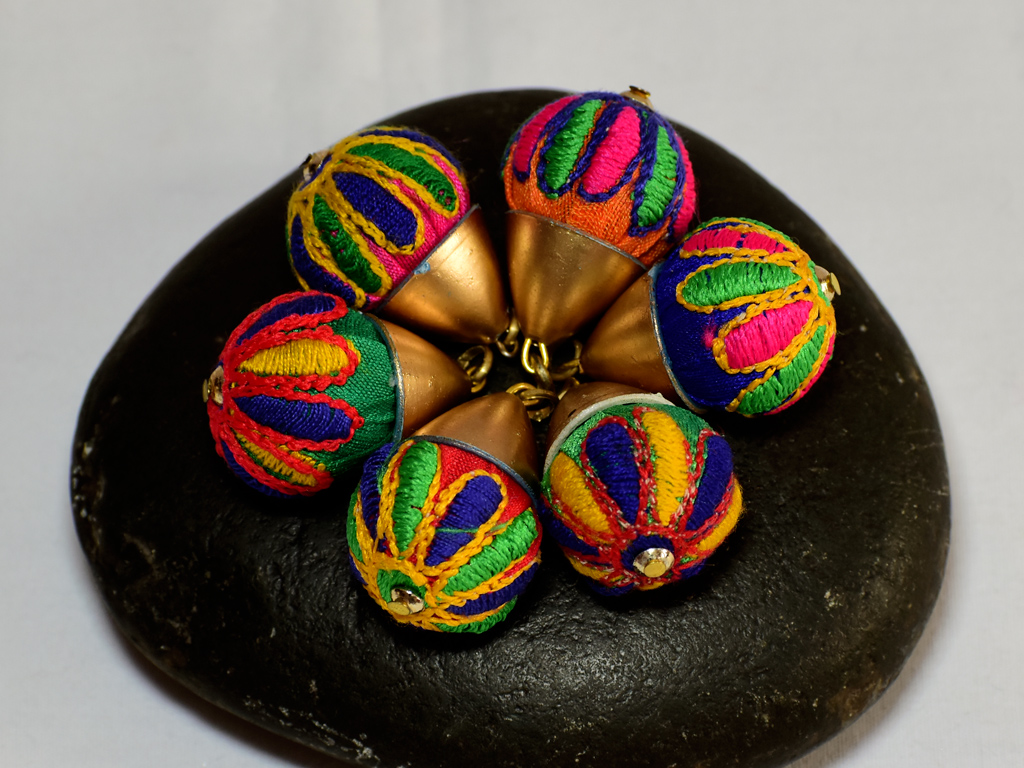 Handmade Kutchi Tribal Gypsy Cotton Tassels Decorative Embellishments Hair  Accessory Pom Pom Camel Swag DIY Crafting