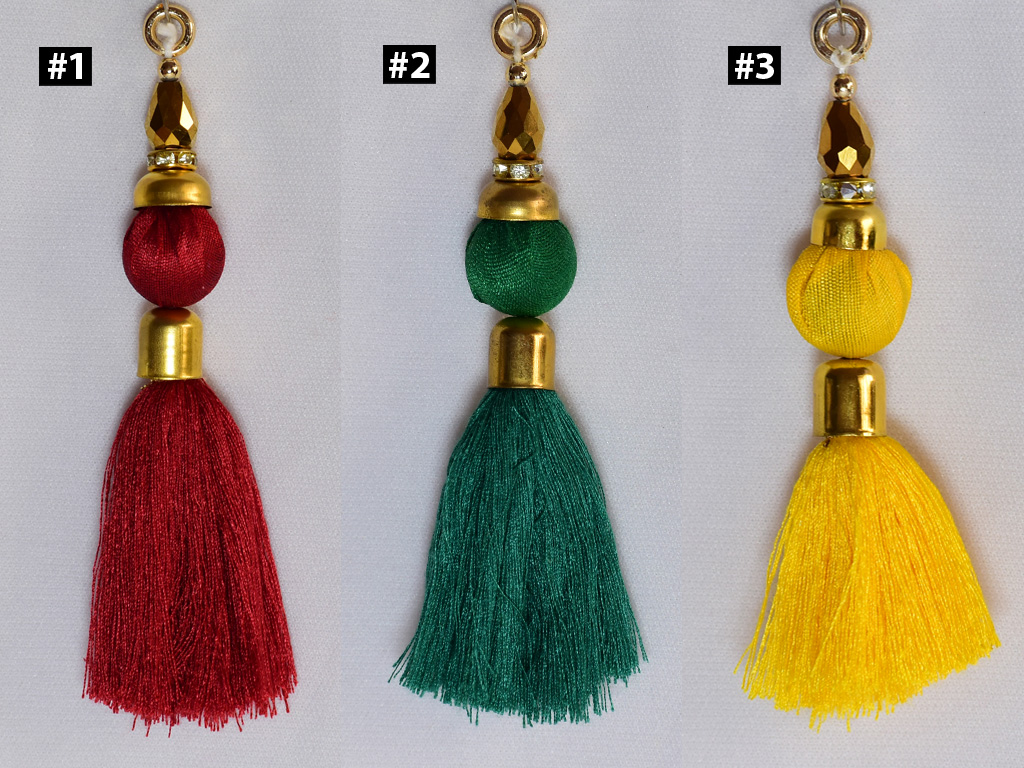 Mini Jewelry Tassels for DIY Crafts, Cotton Earring Charms, GOLD