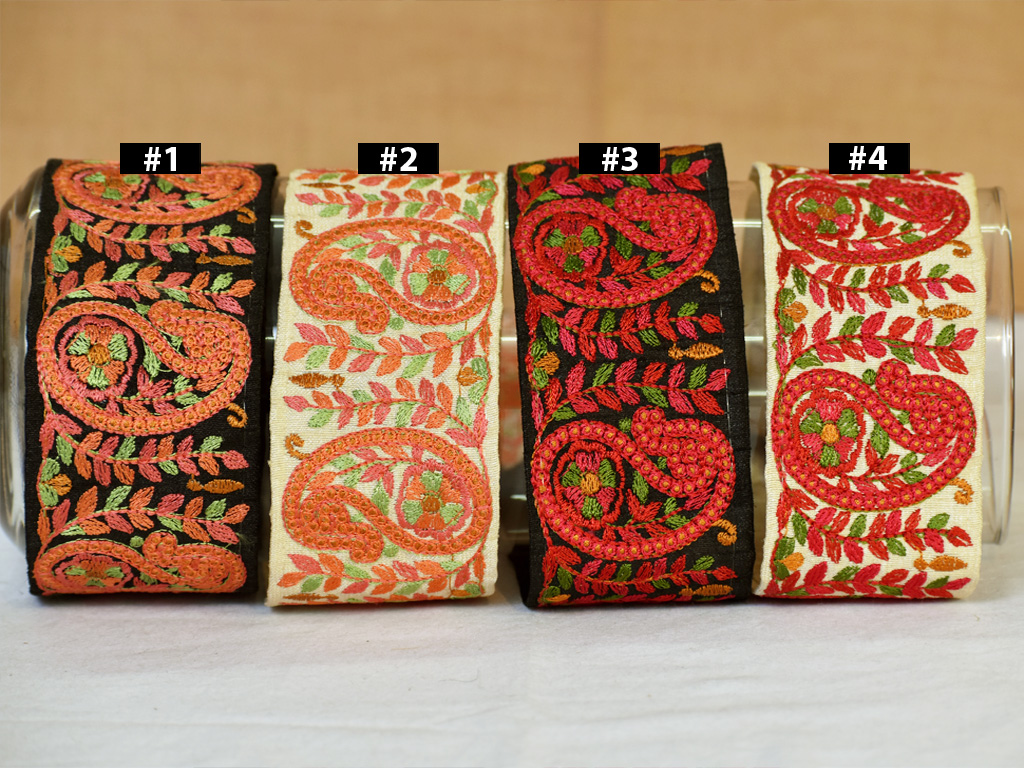 Embroidery Sari border dresses tape embellishments laces decorative embroidered costume fabric trim by 3 yard border costume ribbon crafting sewing accessories