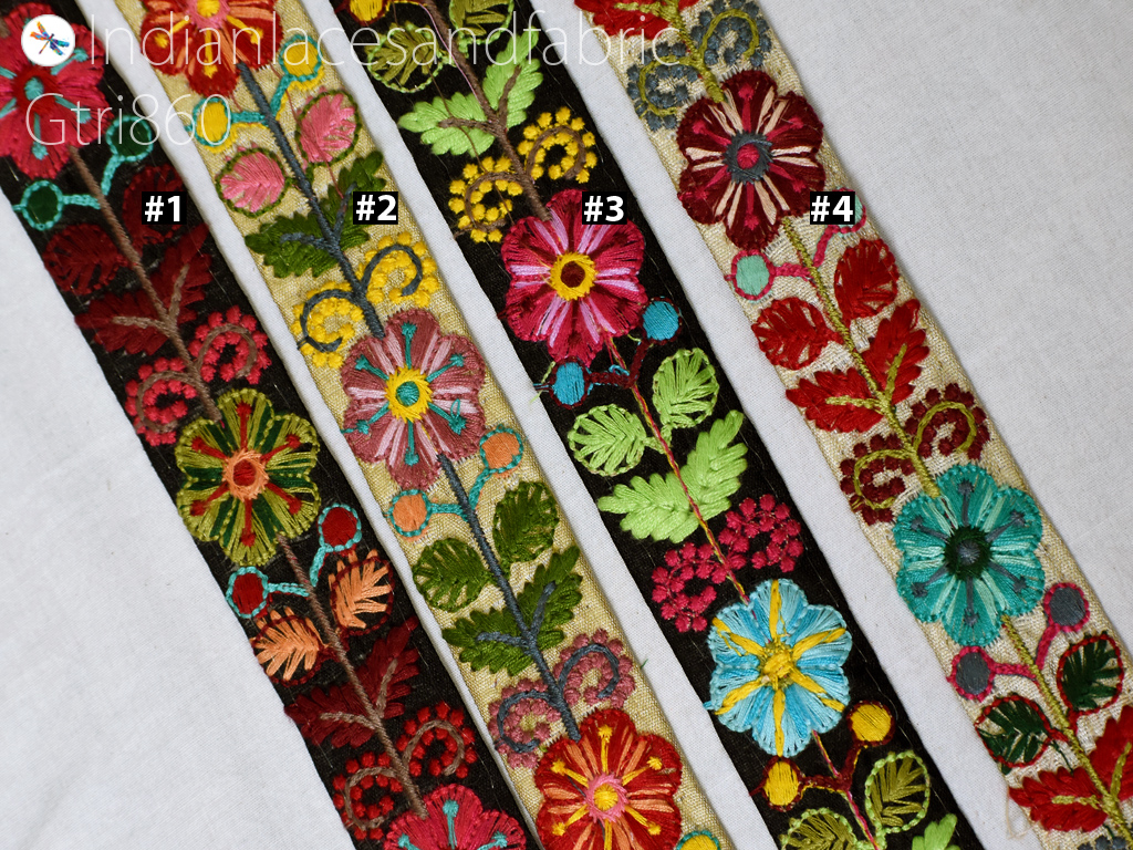 Make beautiful festive wear using our embroidery trims and border