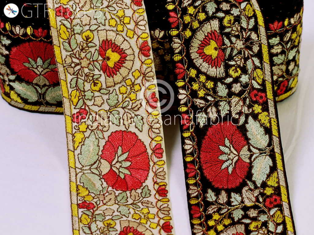 Use our embroidery border and trim for book binding and scrapbook  embellishments
